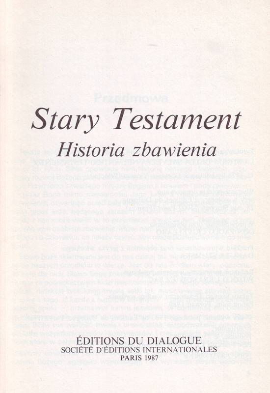 Stary Testament Historia zbawienia