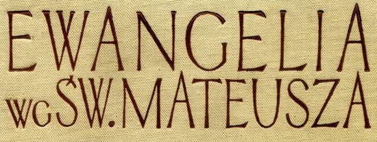 Ewangelia wg św. Mateusza KUL