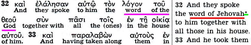 The Kingdom Interlinear Translation of the Greek Scriptures (Pisma Greckie w międzywierszowym przekładzie Królestwa)