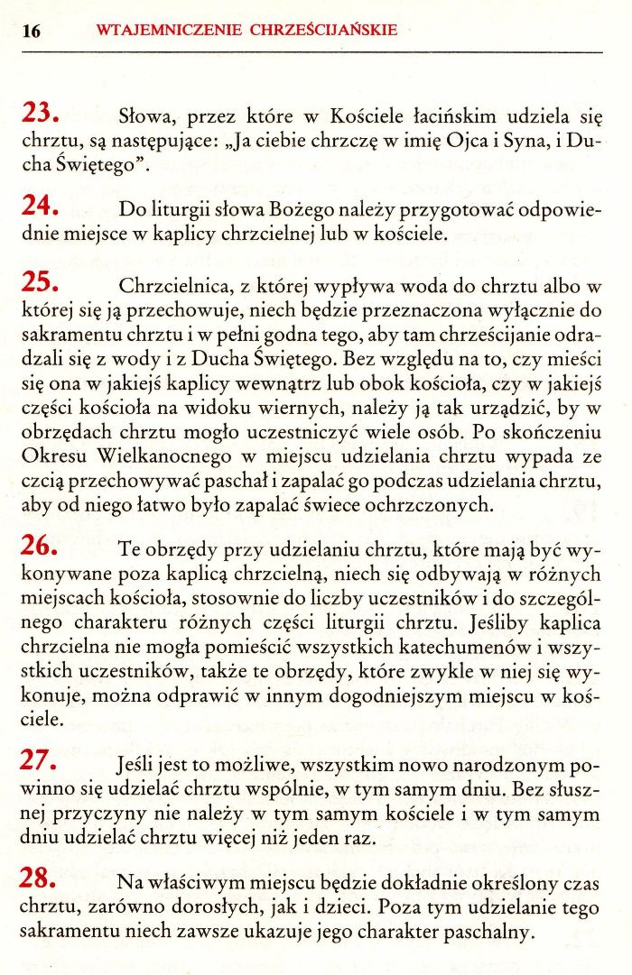 Obrzędy chrztu dzieci