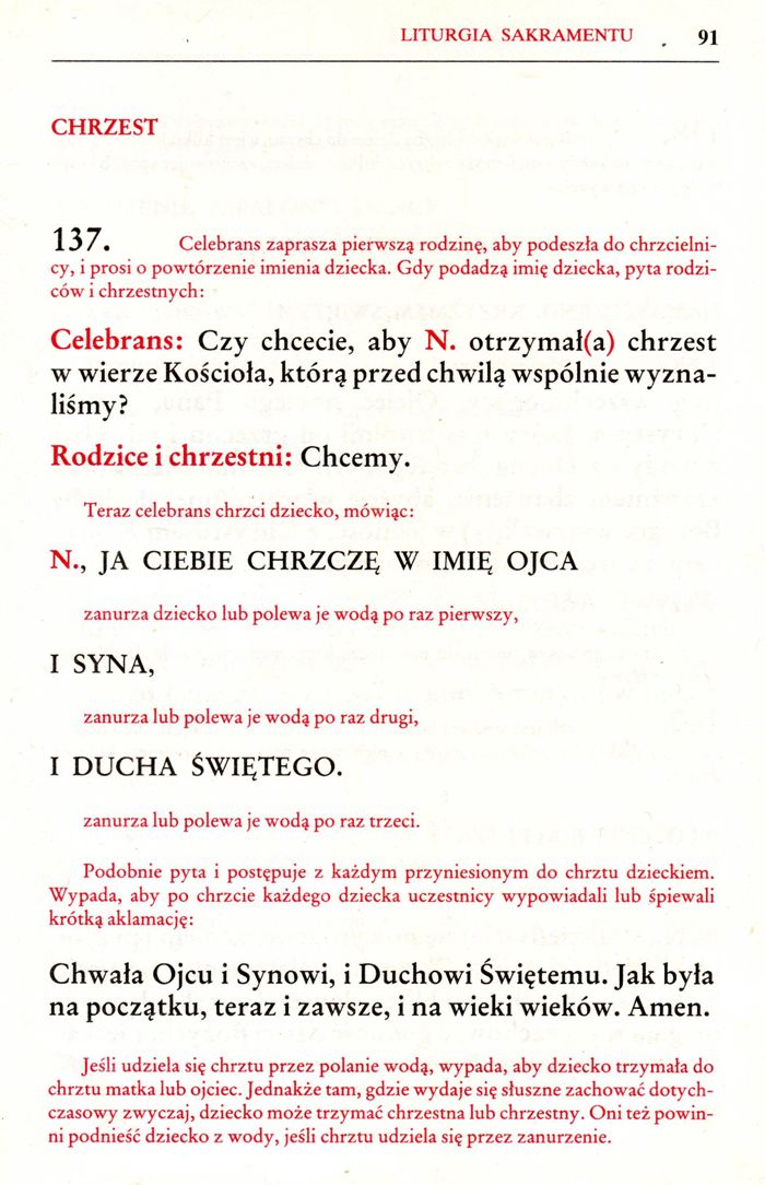 Obrzędy chrztu dzieci