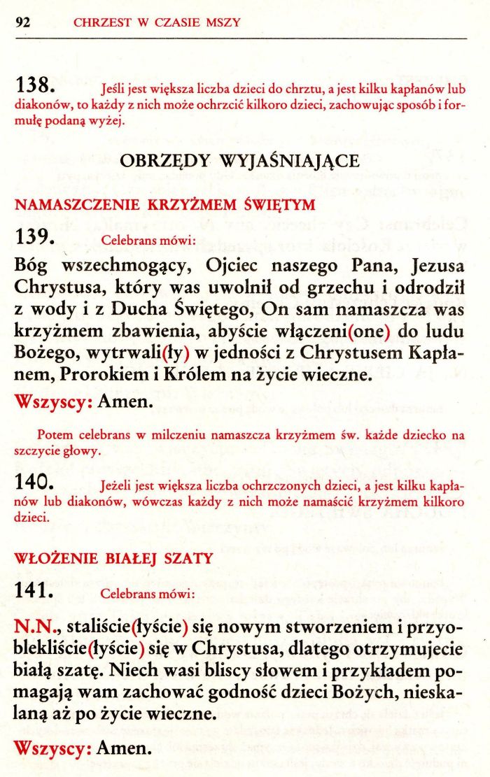 Obrzędy chrztu dzieci
