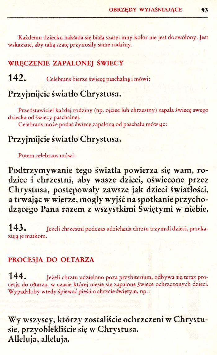 Obrzędy chrztu dzieci