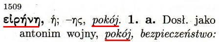 Wielki Słownik Grecko-Polski Vocatio