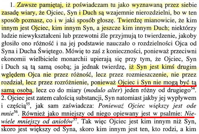 Trójca Święta Tertulian przeciw Prakseaszowi