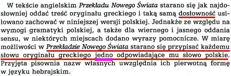 Chrześcijańskie Pisma Greckie w Przekładzie Nowego Świata