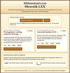 Strona główna słownika LXX