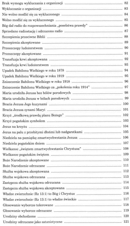 Porównanie nauk świadków Jehowy
