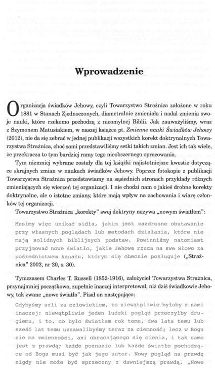 Porównanie nauk świadków Jehowy