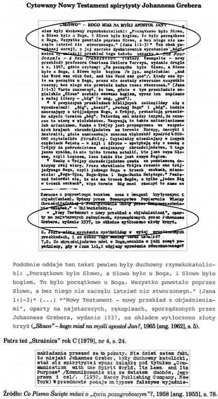Porównanie nauk świadków Jehowy